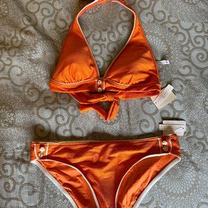 NEW Trina Turk bikini set, orange, size 10